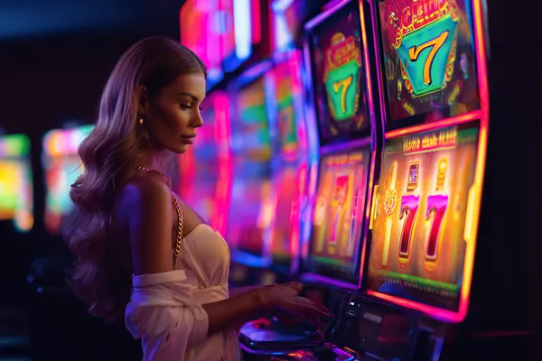 Oyun oynarken kazandığı anı kutlayan bir adam, etrafında süzülen oyun sembolleriyle MERIT CASINO oyunlarının heyecanını yansıtır.